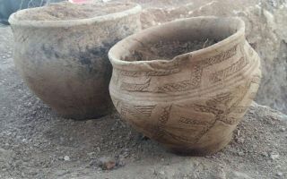Scientists have been analyzing some of the ceramics found near the mausoleum to help determine the age of the mausoleum.