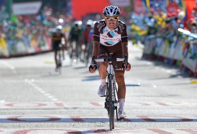 Lloyd Mondory (Ag2r-La Mondiale) crosses the line after stage 13