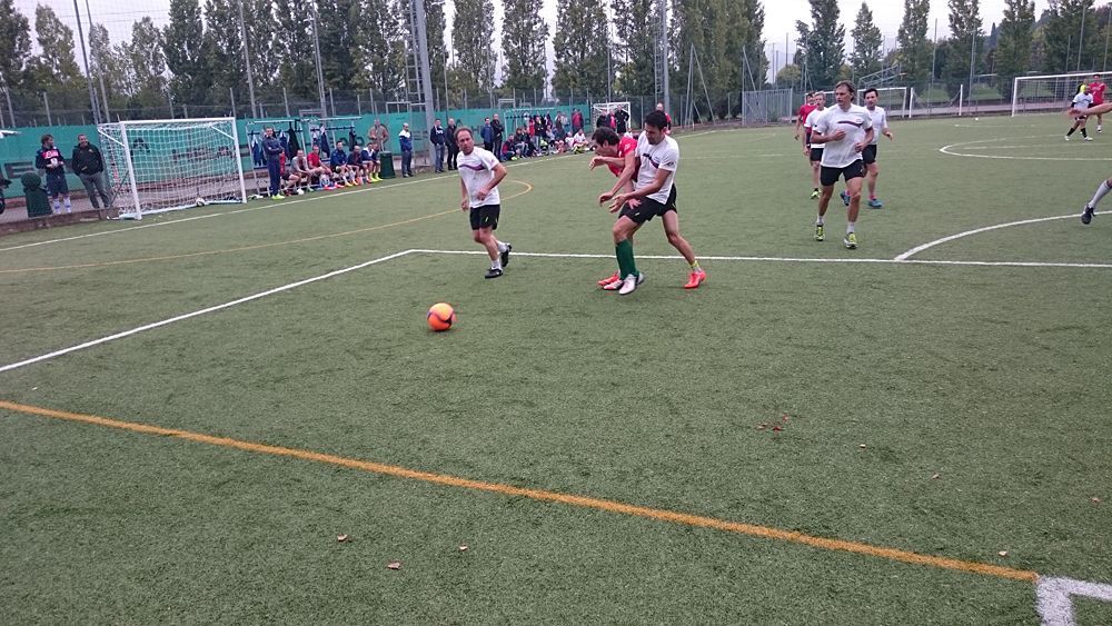 Katusha host their annual team-staff soccer match in Peschiera del Garda, Italy