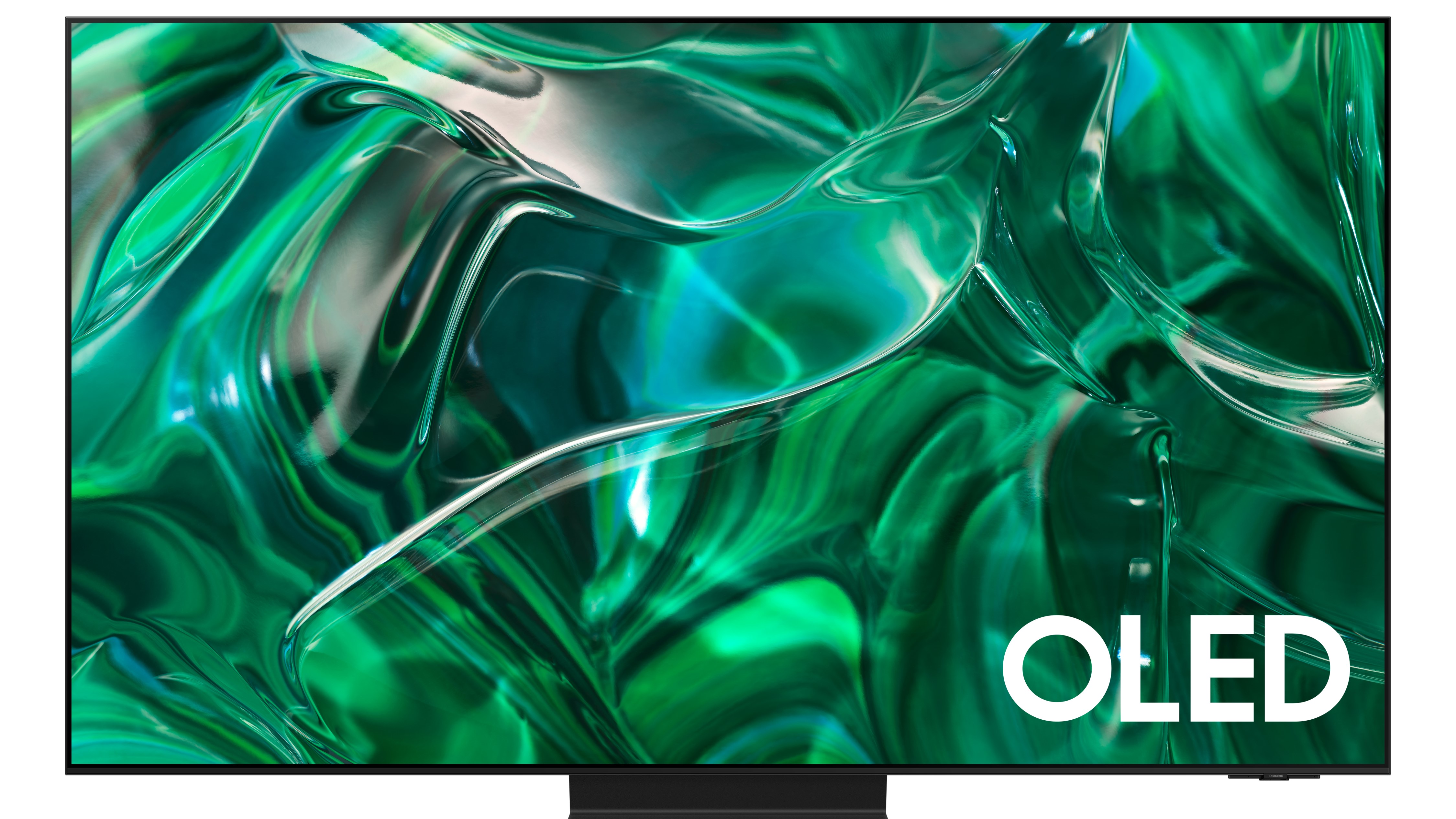 Samsung S95C OLED TV on white background