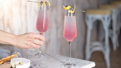 Brockmans French 75 cocktail