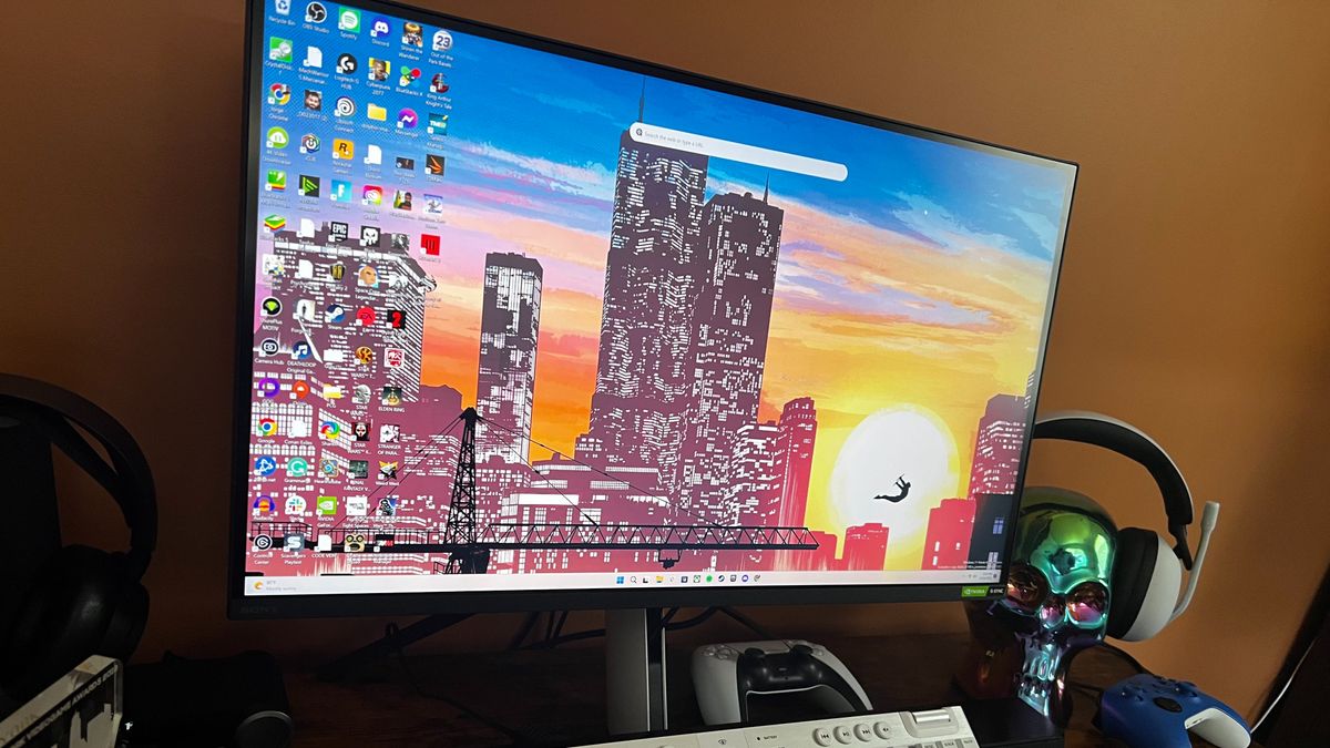 Sony Inzone M9 Monitor on a desk.