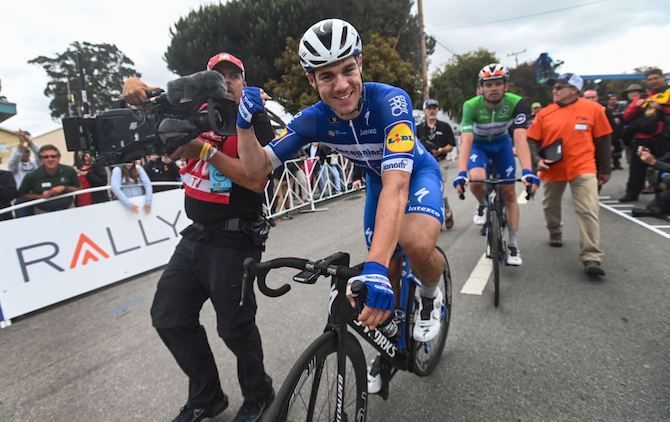 Deceuninck-QuickStep's Fabio Jakobsen is thrilled with his victory on stage 4 of the 2019 Tour of California