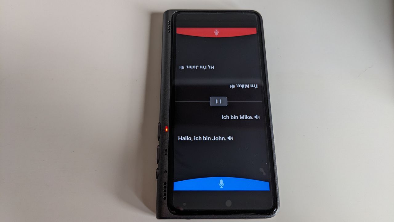 Timekettle T1 AI translator during our review
