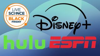 Disney, Hulu, ESPN logos on a blue background