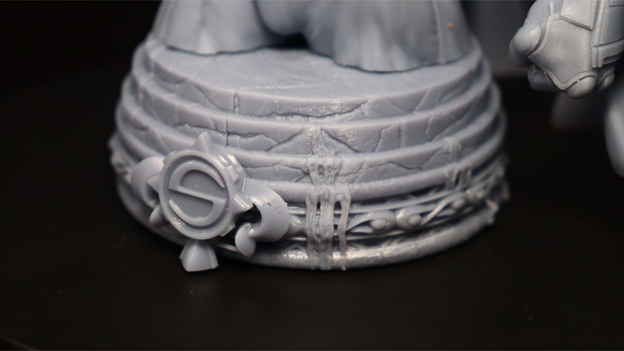 Nova3D Whale3 SE 3D printer-test print-Sentinel-close up of base design