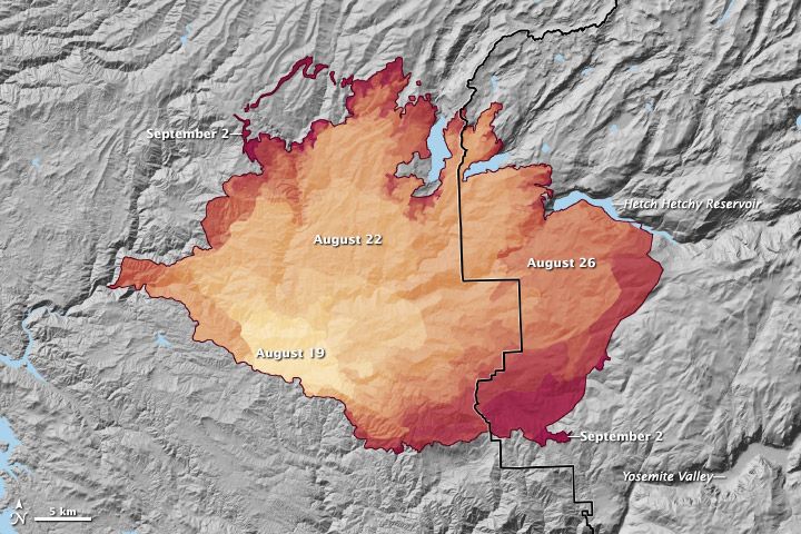 Rim Fire spread