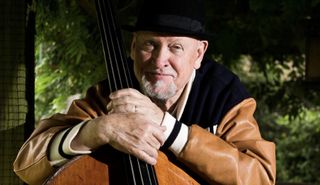 Danny Thompson, pictured holding one of his upright basses