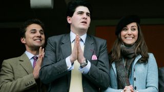 Kate Middleton and friends at the Cheltenham Festival in 2007