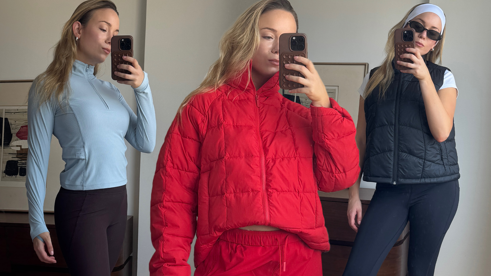 halfdays activewear try on