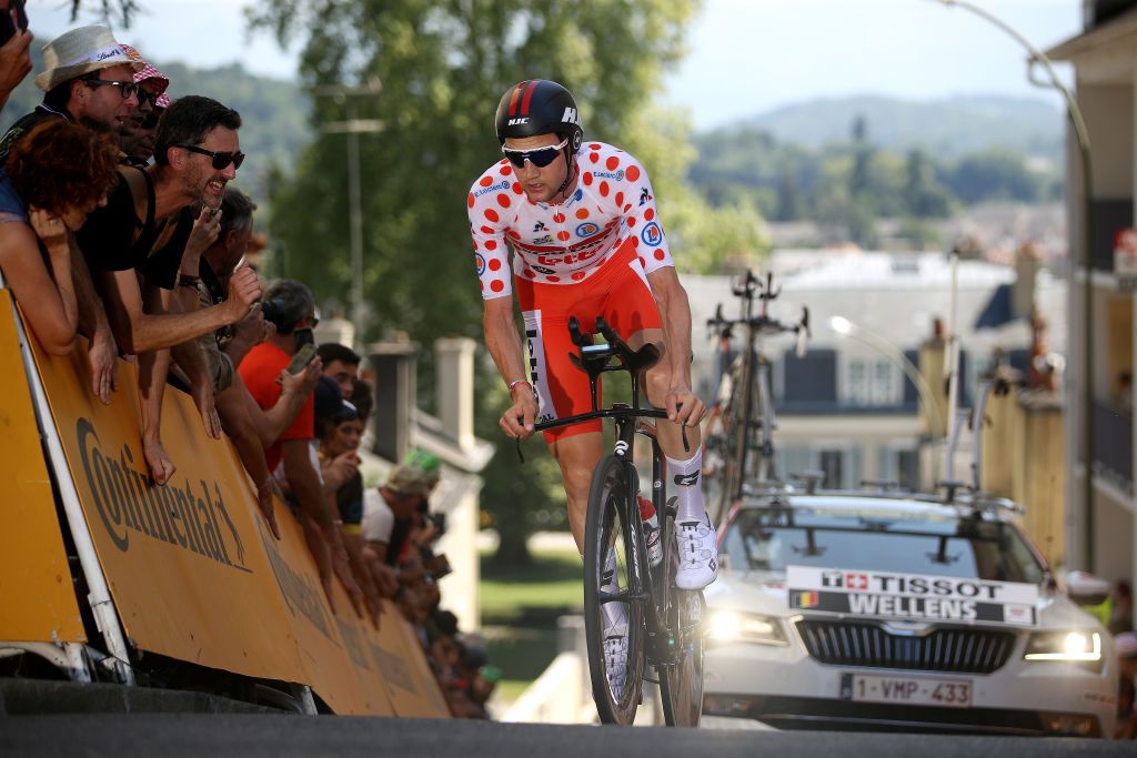 Mountain classification leader Tim Wellens
