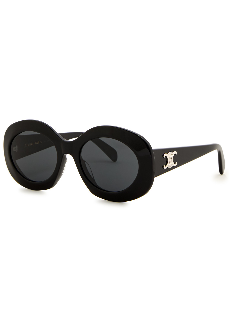 Oval-Frame Sunglasses