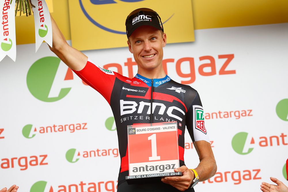 Michael Schar was most combative rider on stage 13 at the Tour de France
