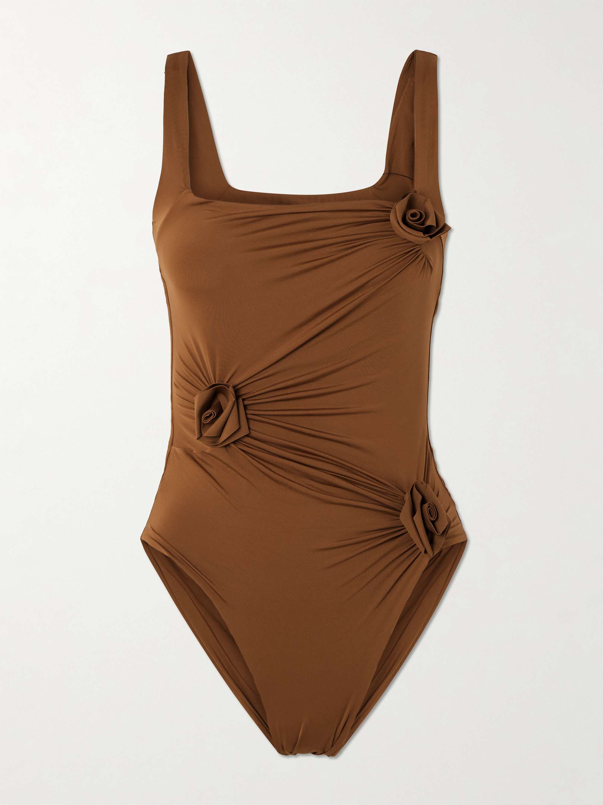 Gemma Appliqu&eacute;d Ruched Swimsuit