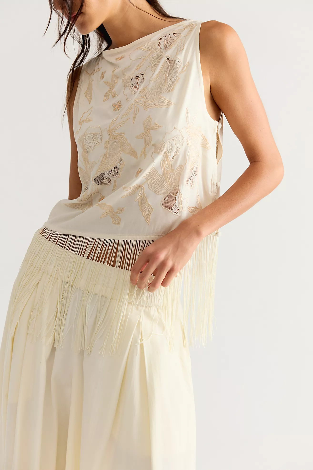 Carlie Fringe Top