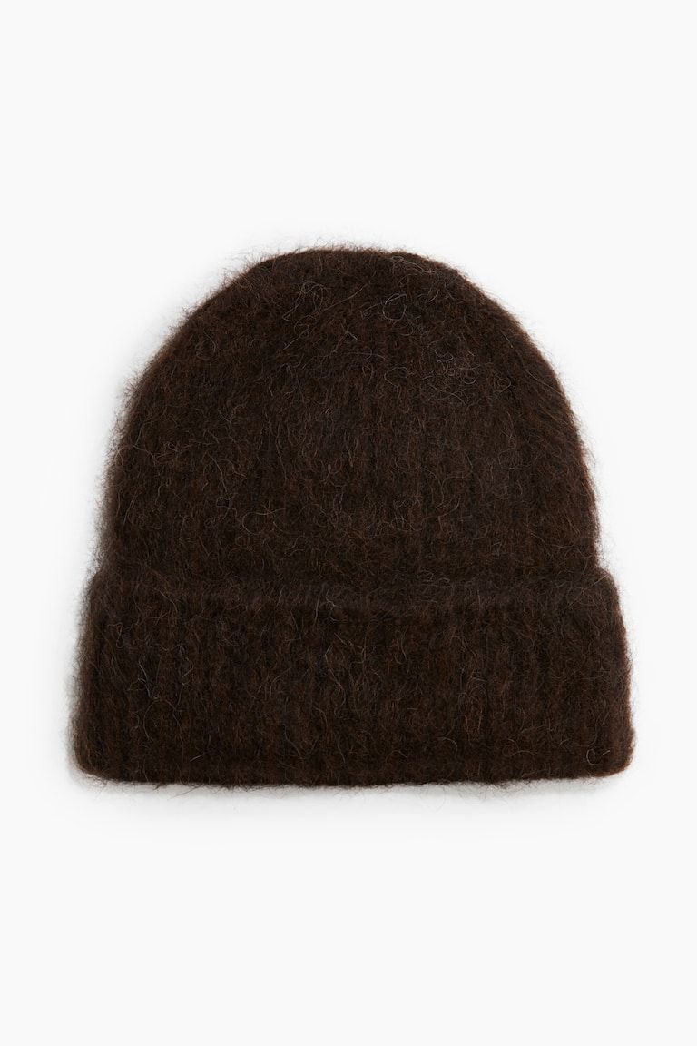 Rib-Knit Alpaca-Blend Beanie