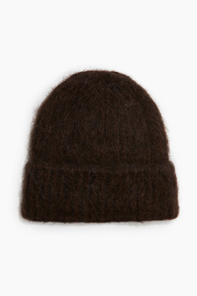 Rib-Knit Alpaca-Blend Beanie