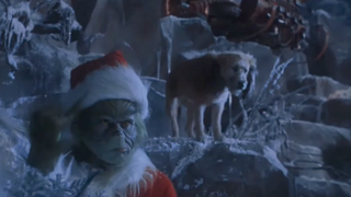 Max and the Grinch in How The Grinch Stole Christmas.