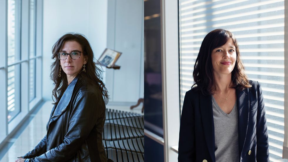 New York Times reporters Jodi Kantor and Megan Twohey