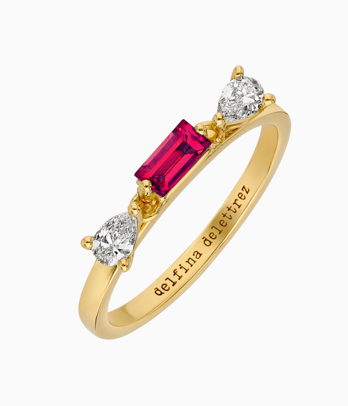 Ruby and diamond ring