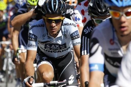 Alberto Contador (Saxo Bank) was dropped on the final climb