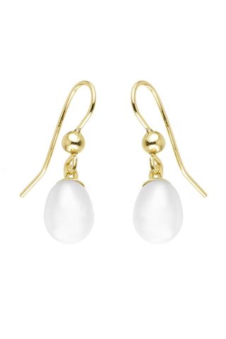 H Samuel, 9ct Gold Cultured Freshwater Pearl Drop Earrings
