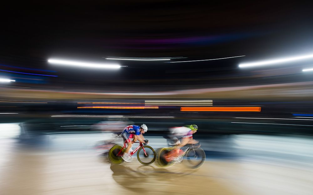 Riders in action during the Six Day London
