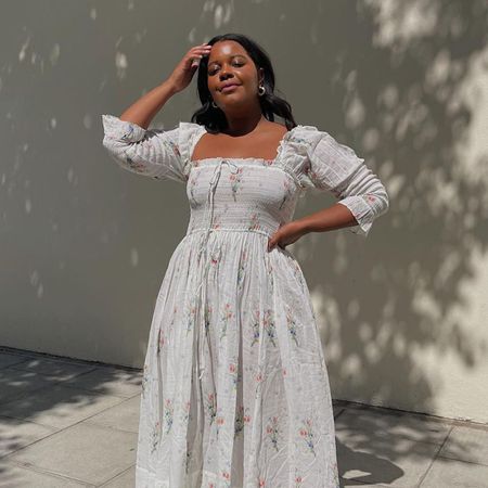 @STYLEIDEALIST WEARING A DOEN midi DRESS