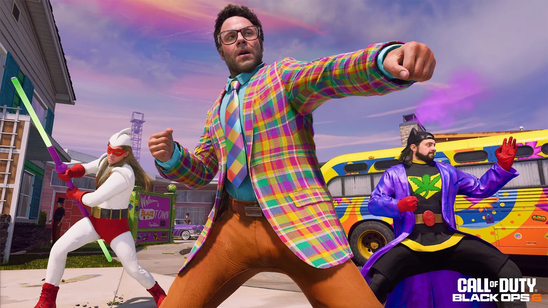 Call of Duty High Art event Seth Rogan operator