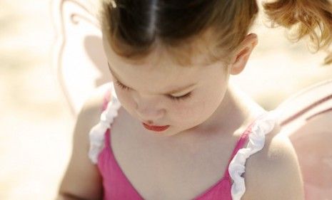 This toddler may just like the hue, but researchers say females have an instinctual draw to pink because their ancestors were busy gathering berries for sustenance. 