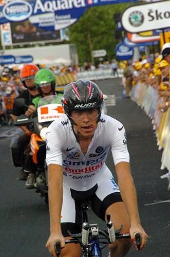 Damiano Cunego (Lampre-Fondital) finishes his ride in 10th