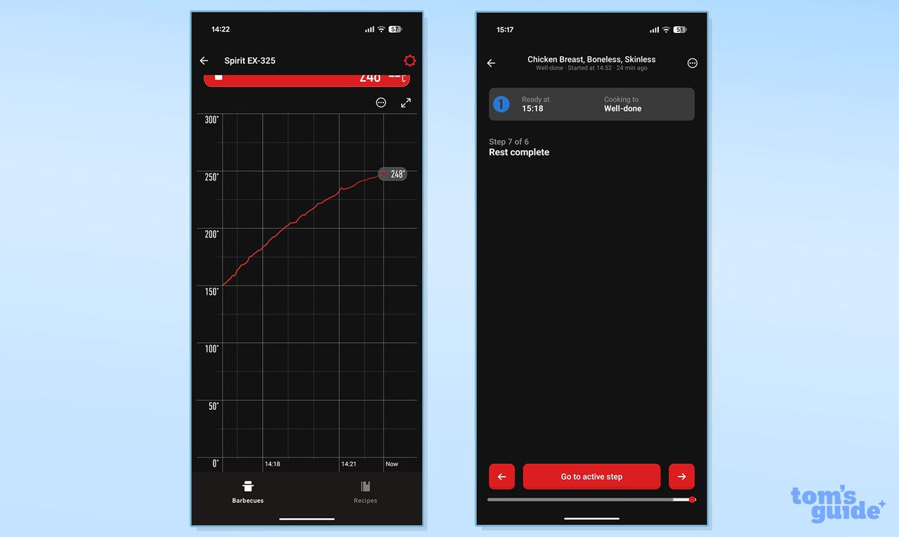 Weber Spirit EX325 app screenshots