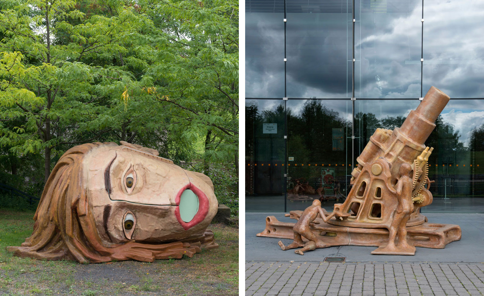 Left: 'Claudia' from The Heads, Claudia & Hermann. Right: Canon WWI, 2012