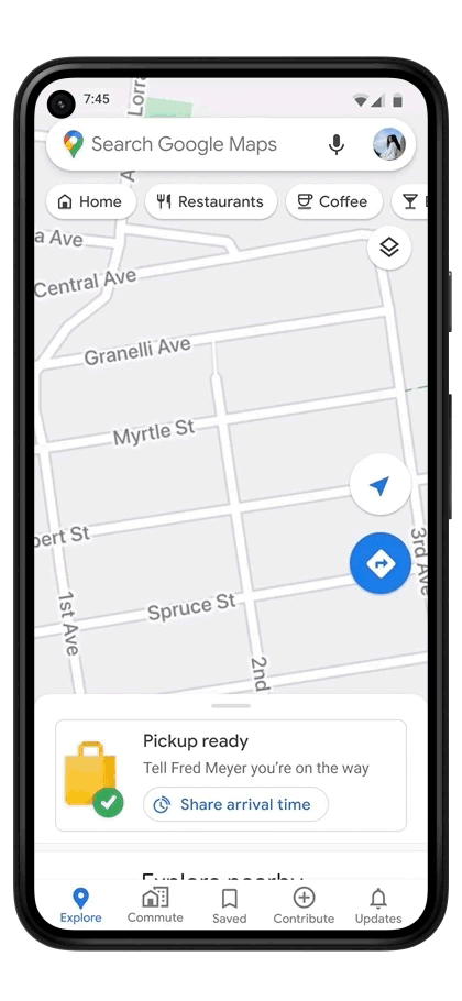 Pickup With Google Maps