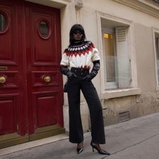 Amy Julliette Lef&eacute;vre in a Fair Isle sweater