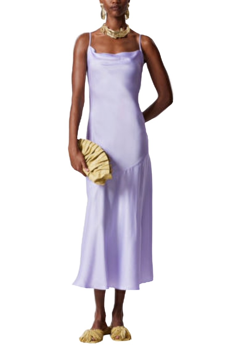 Satin Slip Midi Dress