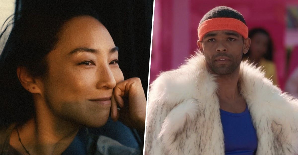 Greta Lee in Past Lives and Kingsley Ben-Adir in Barbie