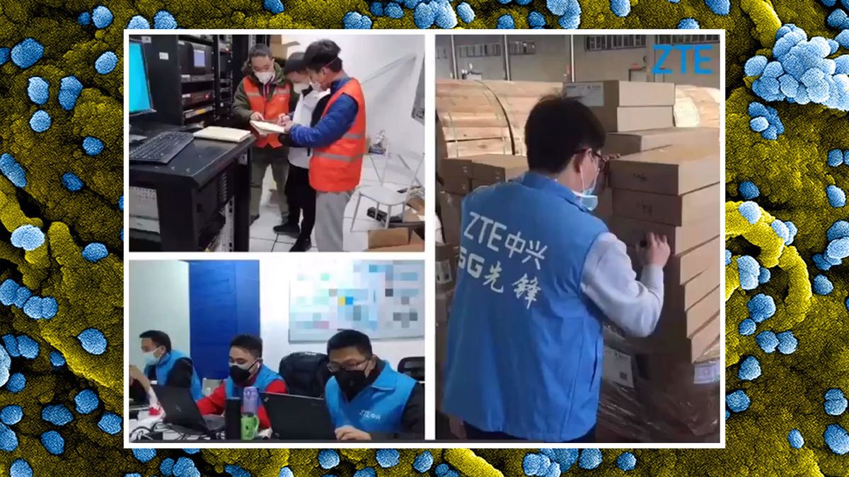 ZTE is using 5G to help screen for coronavirus in China.