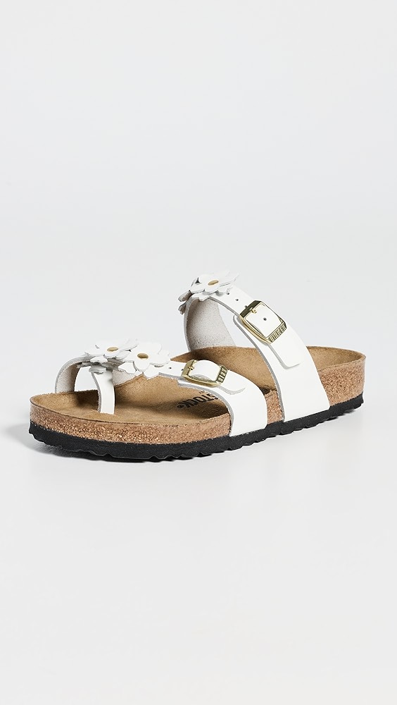 Mayari Flowers Sandals - White
