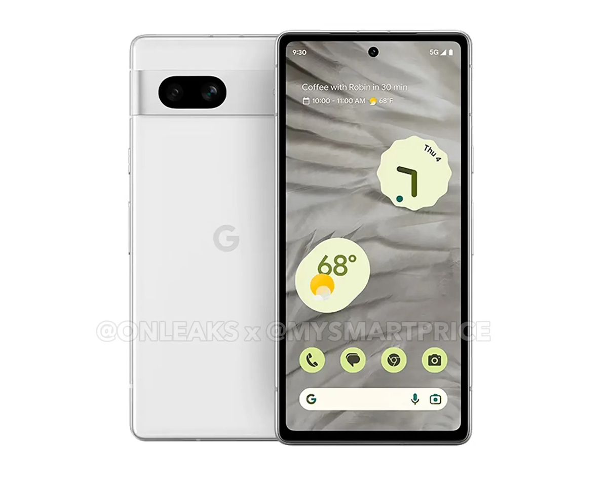 Alleged Google Pixel 7a renders