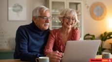 Old couple looking at pension changes during general elections UK
