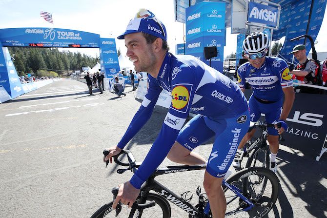 Kasper Asgreen (Deceuninck-QuickStep) is all smiles having won stage 2 of the 2019 Tour of California