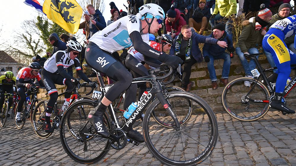 Lukasz Wisniowski of Team Sky raced his Pinarello Dogma K10 to second place