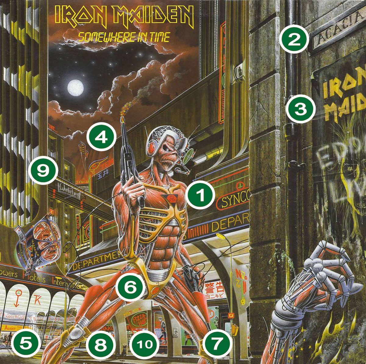 Iron Maiden The secrets of the Somewhere In Time album artwork revealed Louder