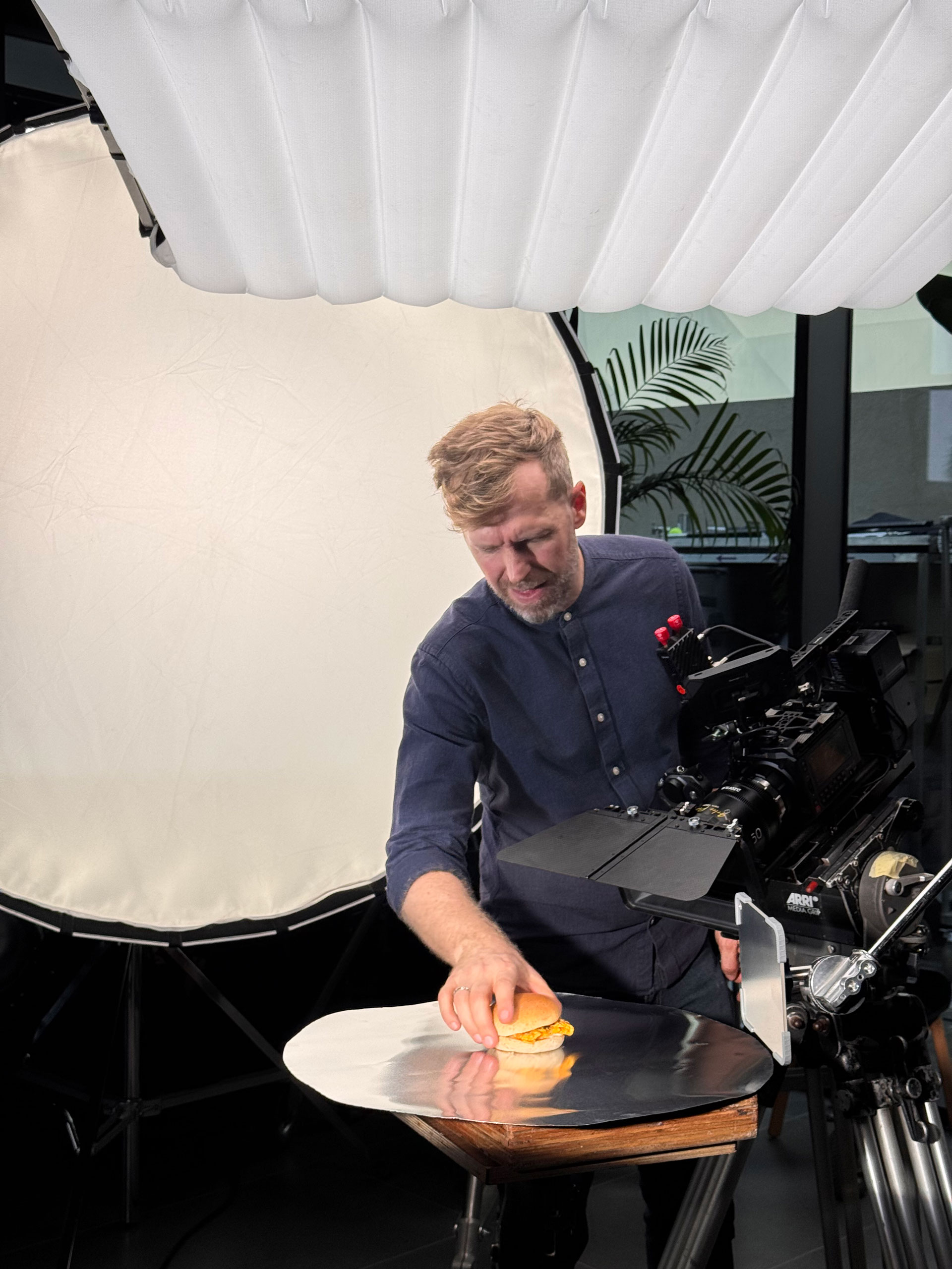 on set of a stop motion animation film