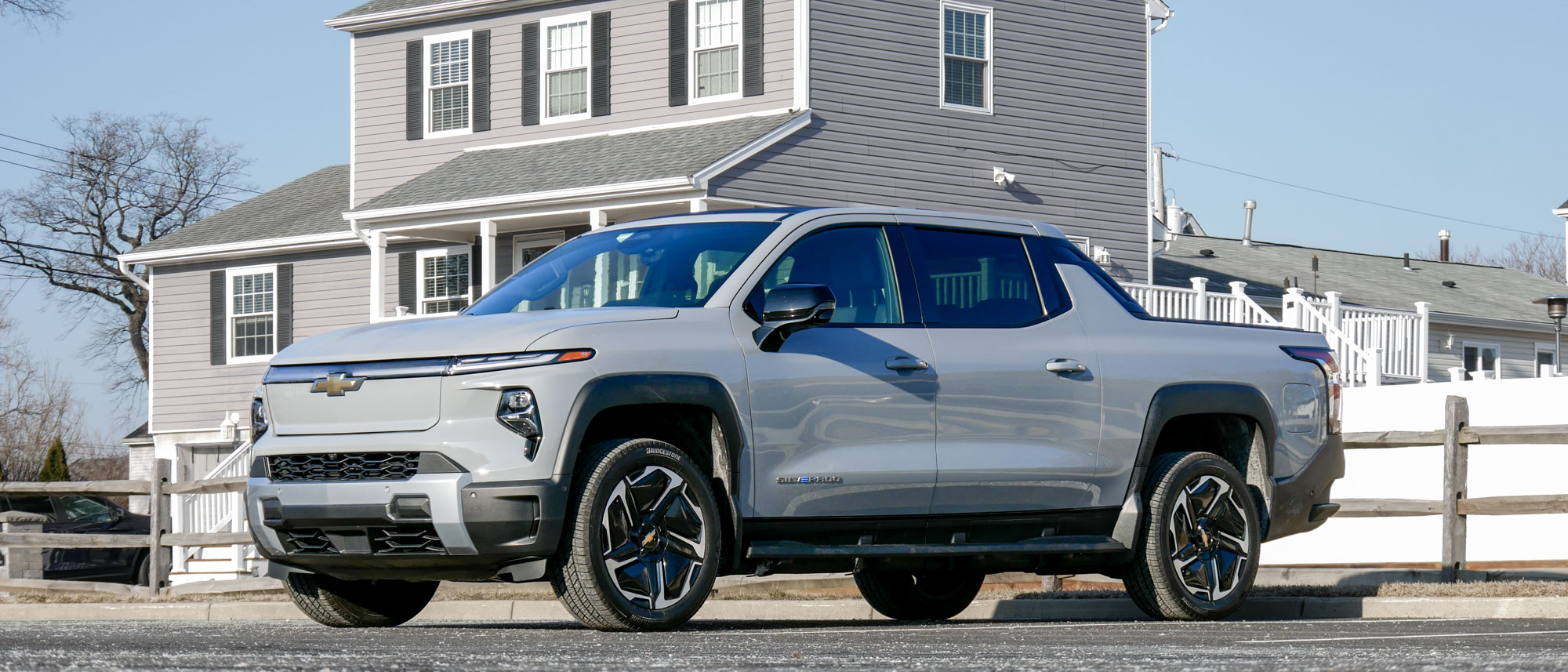 Driving view of the 2025 Chevrolet Silverado EV