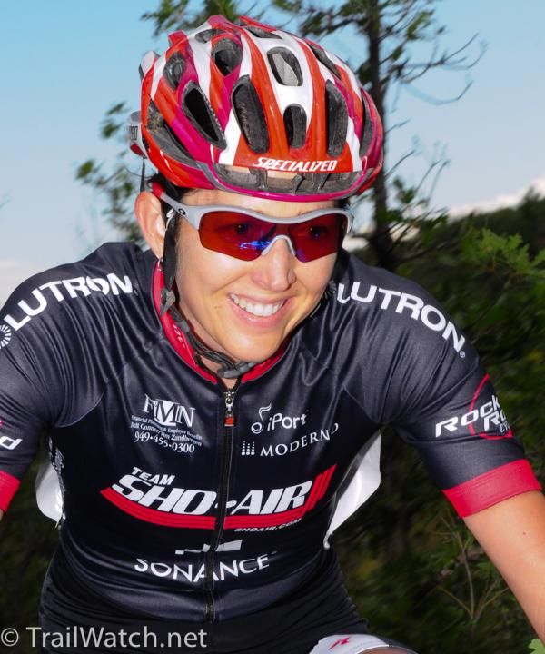 Alison Mann (Sho-Air/Specialized) riding to seventh place.