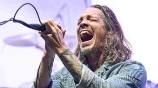 Brandon Boyd of Incubus singing onstage
