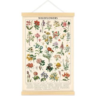 Vintage Wildflowers Floral Wall Hanging