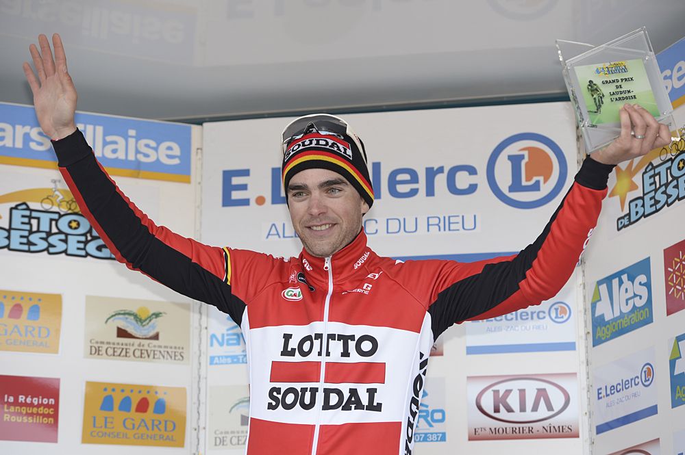 Tony Gallopin (Lotto Soudal) wins stage 4 in Etoile de Besseges